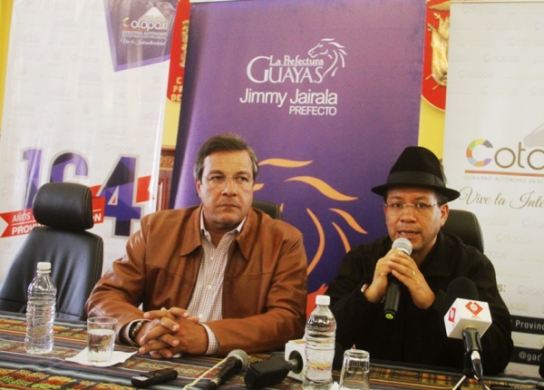 Prefecto del Guayas cumplió agenda en Cotopaxi