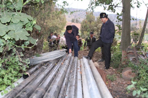 Directorio de riego Senderos Por La Vida recibió materiales de construcción