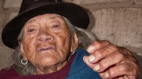 Paktashkami Shuk patsak pishka chunka watakuna (105 años) Mama Transito Amaguaña