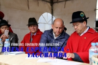 Buena Esperanza-Yacubamba asfaltado ñan yanapaykunapash, ñami ña kallarinkakuna