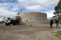 Tanque reservorio de Sarapamba regará más de 120 hectáreas.