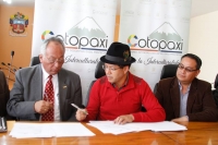 Gobierno Provincial de Cotopaxi e INAMHI firmaron convenio de Cooperación Técnica