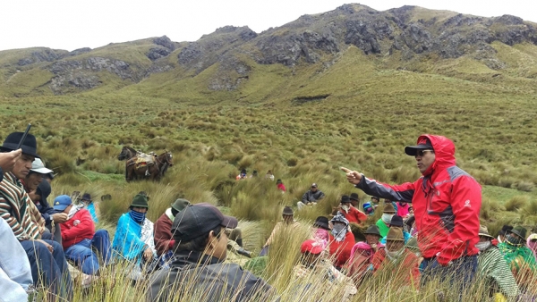Prefectura proyecta apoyo para conservación de páramos en Llallachanchi