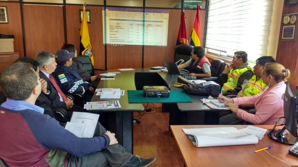 Mesa de trabajo para dar a conocer el Plan de Contingencia