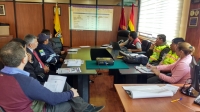 Mesa de trabajo para dar a conocer el Plan de Contingencia