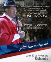 PREFECTO DE COTOPAXI RECIBIRÁ DOCTORADO HONORIS CAUSA