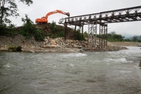 Puente sobre el Río Calope avanza a buen ritmo