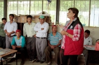 Viceprefecta de Cotopaxi se reunió con habitantes de El Guarumal