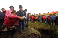 Llimbe Guapante inauguró sistema de riego