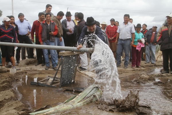 74 usuarios del barrio San Marco de Pujilí se benefician de riego