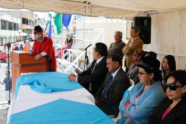 Prefecto de Cotopaxi, participó en los actos de parroquialización de San Buenaventura.