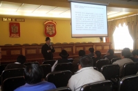 El prefecto, Jorge Guamán Coronel inauguró el taller 
