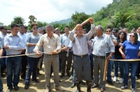 Prefecto y viceprefecta asistieron a la inauguración de la vía Monte Nuevo- Sigchos