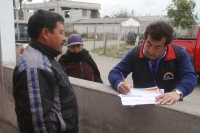 Equipo de capacitación interinstitucional inició barrido y censo en zonas de riesgo