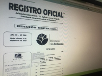 Acreditación como Autoridad Ambiental al Gobierno Provincial se publicó en el Registro Oficial